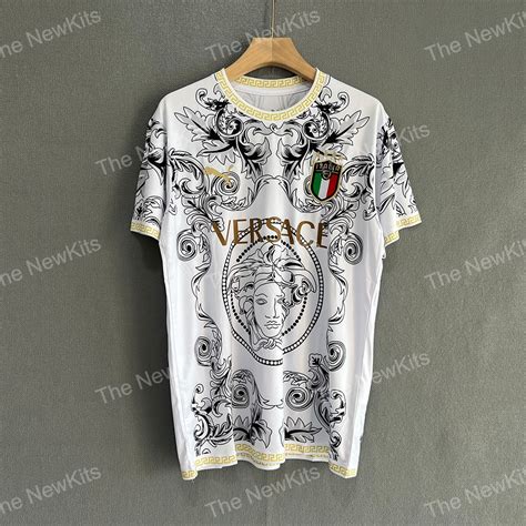 maglia versace bianca